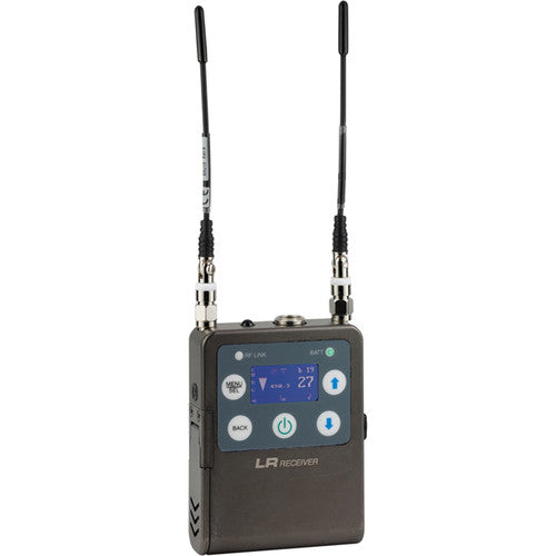 Lectrosonics ZS-LRLT wireless plug-on microphone system kit for cameras, B1 frequency range