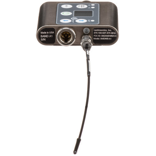 Lectrosonics SMDWB-A1 Wideband Beltpack Transmitter for wireless audio in the 470–537 MHz range