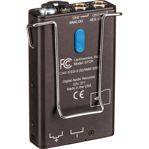 Lectrosonics SPDR Stereo Portable Digital Recorder with dual input and timecode support