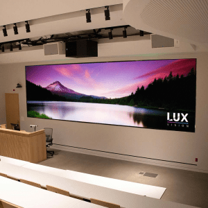 LUXVISION ECOLUX Standard Series Indoor LED Display featuring seamless direct-view LED technology, vibrant image quality, and modular commercial cabinet design.