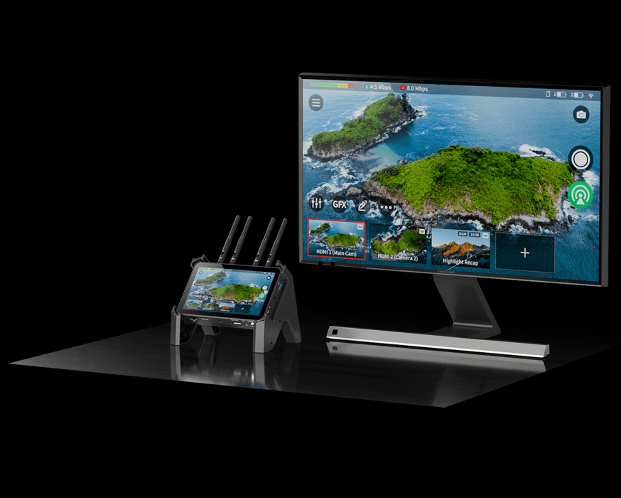 Magewell Director One all-in-one portable switcher, streamer, monitor, and recorder with touchscreen interface
