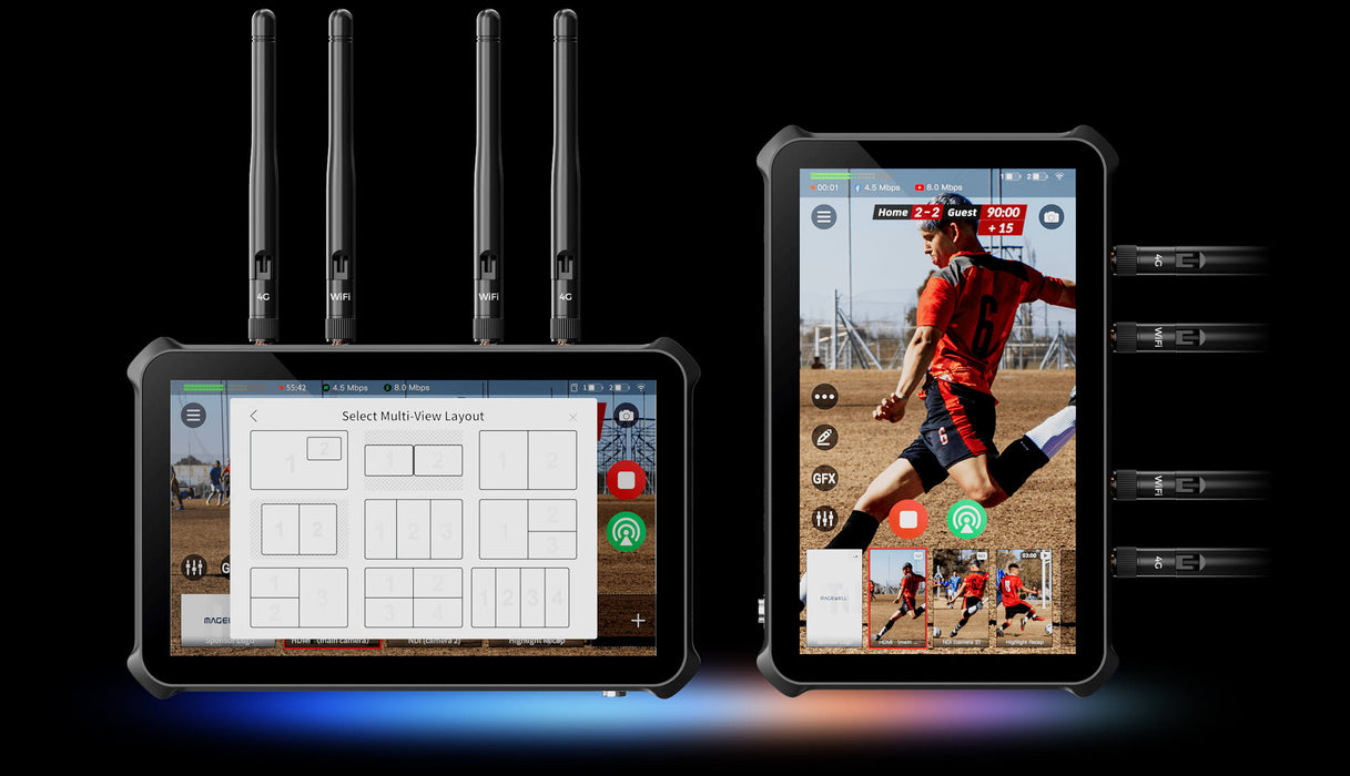 Magewell Director One all-in-one portable switcher, streamer, monitor, and recorder with touchscreen interface