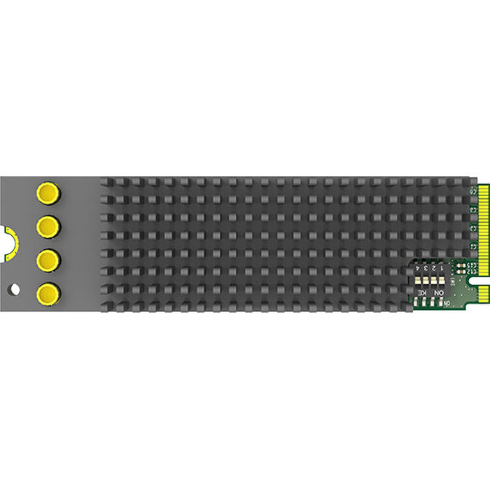 Magewell Eco Capture Quad SDI M.2 card with four SDI inputs for compact multi-channel video capture