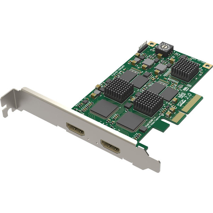 Magewell Pro Capture Dual HDMI PCIe capture card with dual HDMI inputs and embedded audio support