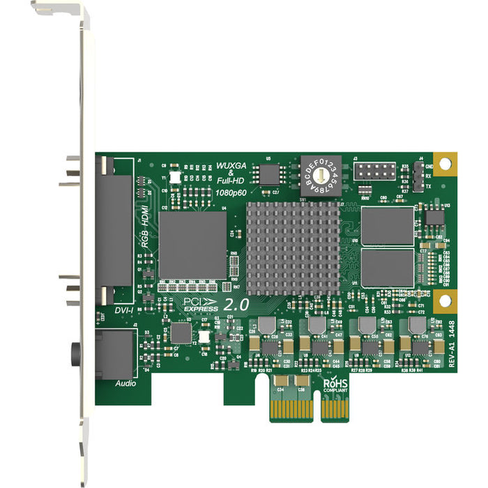 Magewell Pro Capture DVI PCIe capture card with DVI HDMI VGA and analog video input support