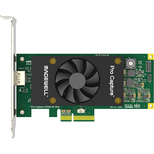 Magewell Pro Capture HDMI 4K Plus PCIe capture card with HDMI input and ultra-low latency 4K video capture