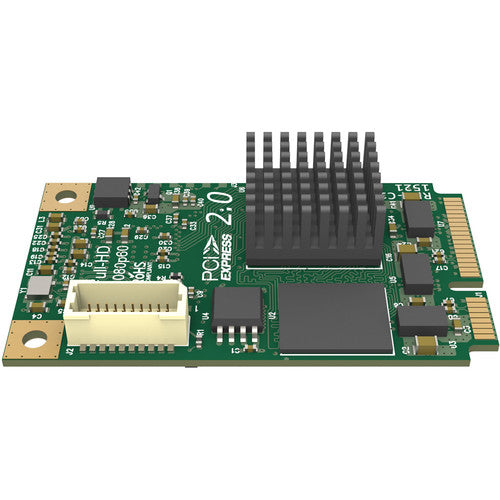 Magewell Pro Capture Mini HDMI PCIe capture card with compact design and small heat sink for low-profile systems