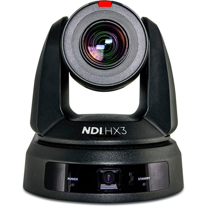 Marshall CV625 UHD 4K dual PTZ camera with 25x optical zoom in black housing