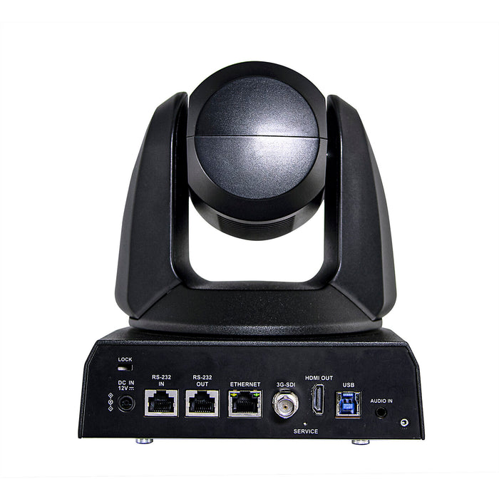 Marshall CV625 UHD 4K dual PTZ camera with 25x optical zoom in black housing