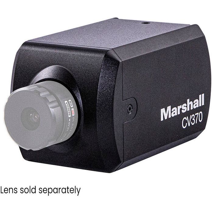 Marshall Electronics CV370 compact HD camera featuring NDI|HX3, SRT streaming, and HDMI outpu