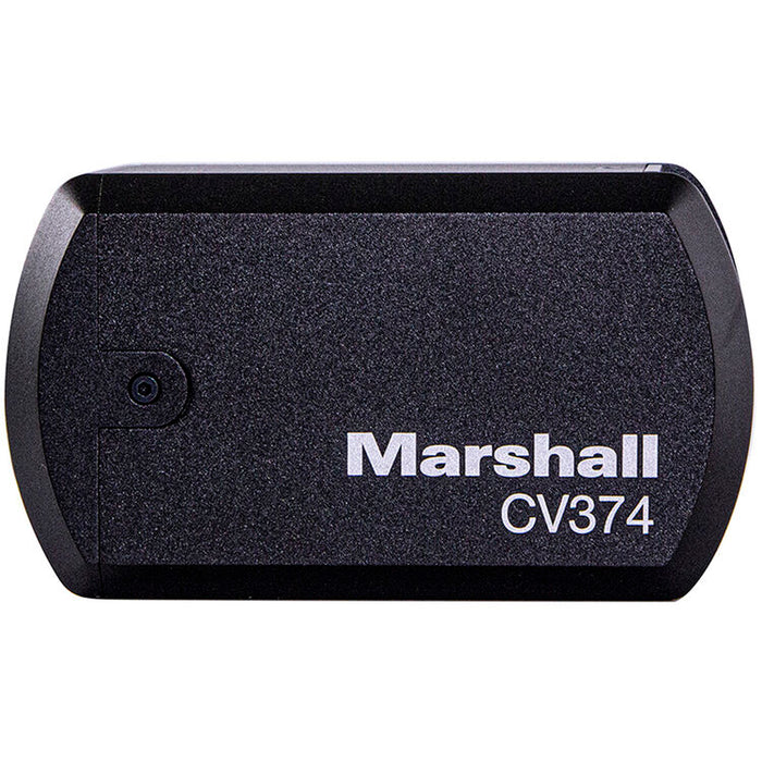 Marshall Electronics CV374 compact UHD 4K60 broadcast camera with NDI|HX3, SRT streaming, and HDMI output