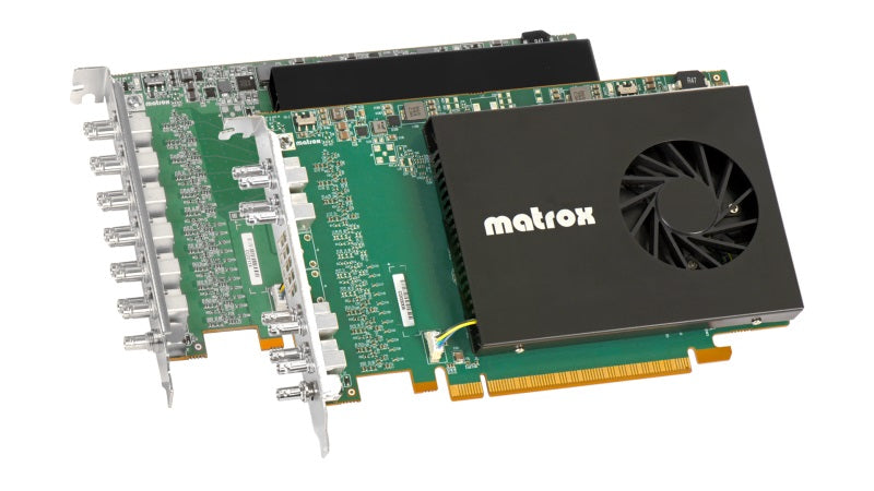 Matrox DSX LE5 12G video card featuring 12G-SDI support for high-performance video capture and playback in broadcast and production workflows