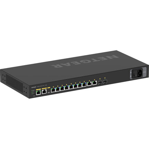 Netgear AV Line M4250-10G2XF-PoE+ (GSM4212PX) Front and Rear View