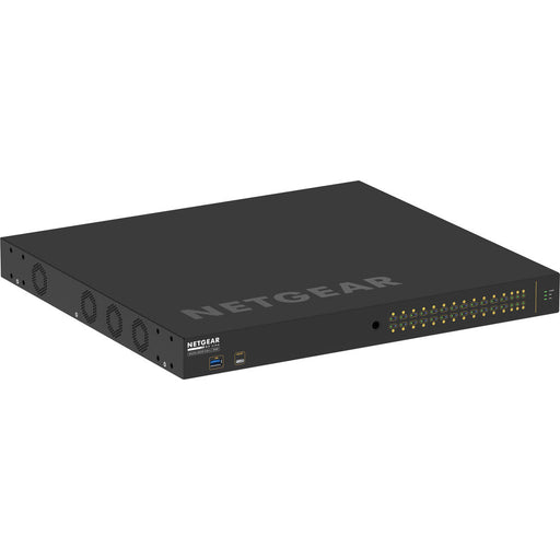 Netgear AV Line M4250-26G4F-PoE++ (GSM4230UP) Managed Switch front and rear view