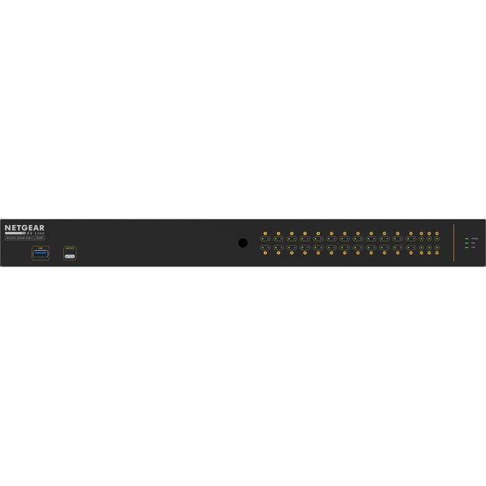 Netgear AV Line M4250-26G4F-PoE++ (GSM4230UP) Managed Switch front and rear view