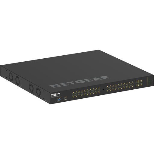 Netgear AV Line M4250-40G8XF-PoE+ Managed Switch front and rear view