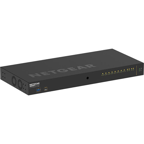 Netgear GSM4212P-100NAS 12-Port PoE+ Managed Network Switch with Layer 2 and Layer 3 features for small to medium business networks.