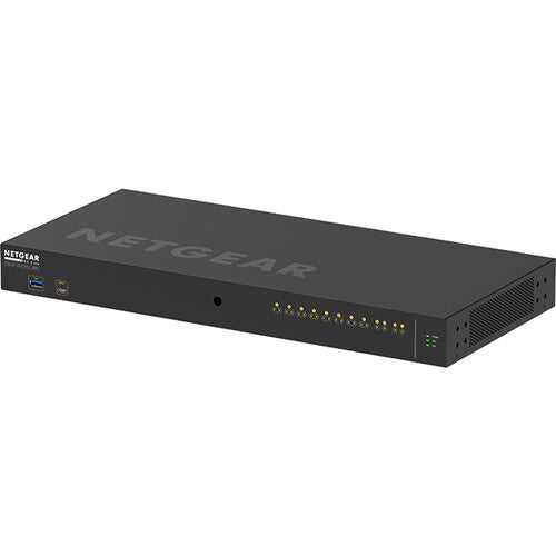 Netgear GSM4212P-100NAS 12-Port PoE+ Managed Network Switch with Layer 2 and Layer 3 features for small to medium business networks.