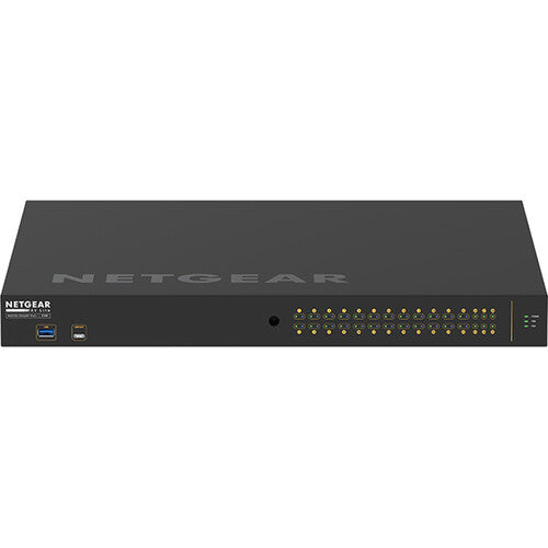 Netgear GSM4230PX-100NAS 30-Port Managed PoE+ Switch with 4 SFP+ ports for high-performance networking and power delivery