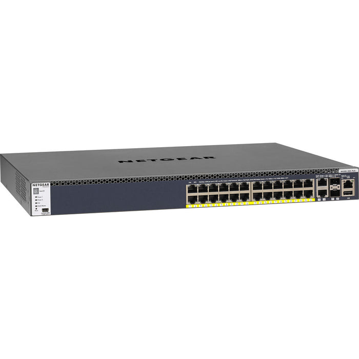 Netgear GSM4328PA-100NES 28-Port Gigabit Ethernet Smart Managed Pro PoE+ Switch with 410W PoE Budget