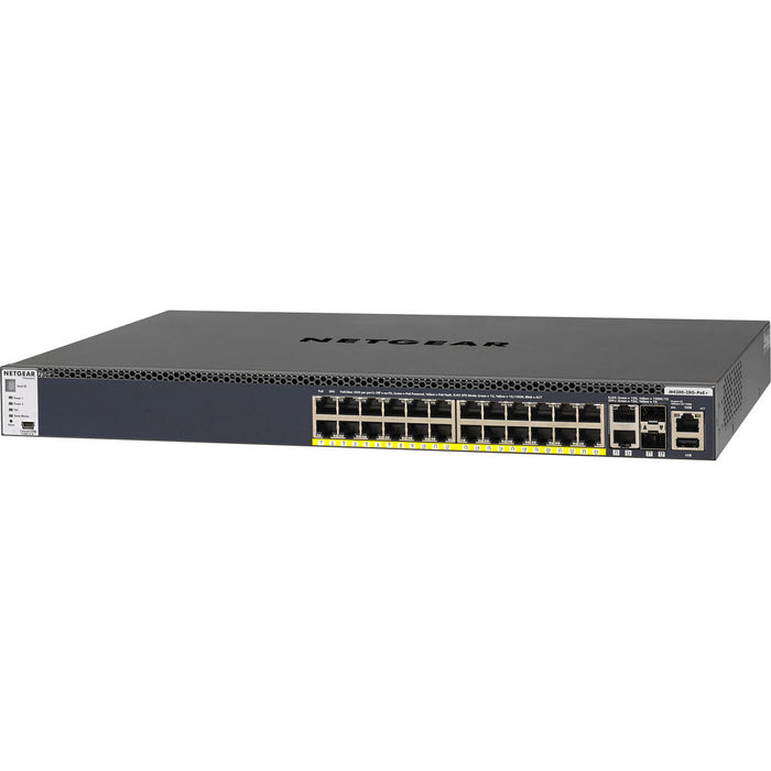 Netgear GSM4328PA-100NES 28-Port Gigabit Ethernet Smart Managed Pro PoE+ Switch with 410W PoE Budget