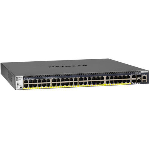 Netgear GSM4352PB-100NES 52-Port 1G/10G Stackable Managed Switch with PoE++ for high-performance network management
