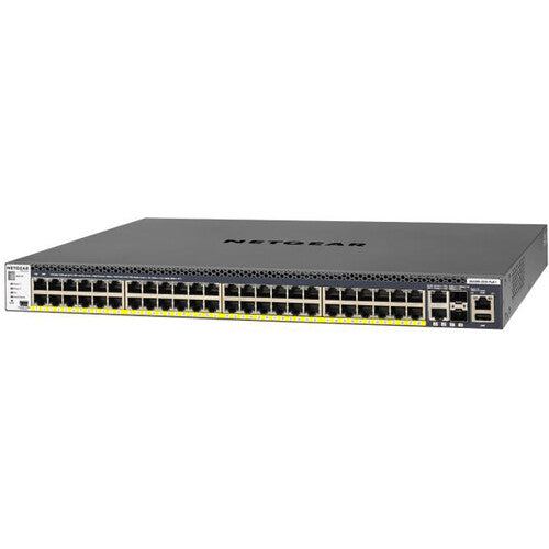 Netgear GSM4352PB-100NES 52-Port 1G/10G Stackable Managed Switch with PoE++ for high-performance network management