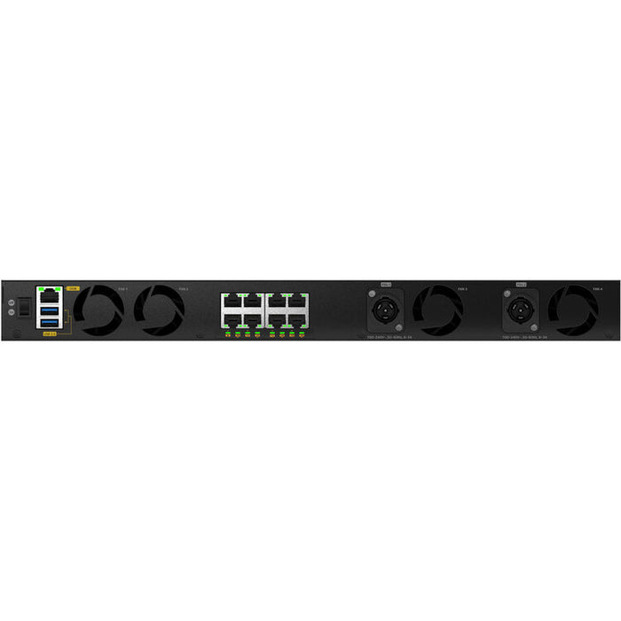NETGEAR M4350-16M4V 16-Port 2.5 Gigabit PoE++ managed network switch with four 25G SFP28 uplink ports for professional AV-over-IP, enterprise networking, and high-performance Ethernet deployments.