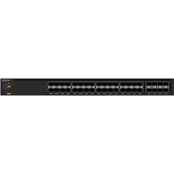 Netgear M4350-32F8V (XSM4340FV-100NES) managed switch with 32 SFP+ ports and 8 100G uplink ports