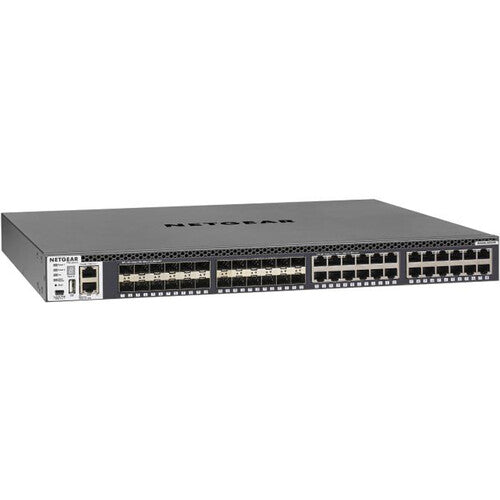 Netgear XSM4348S-100NES Managed Ethernet Switch with 48 10G SFP+ Ports and 4 100G QSFP28 Uplinks