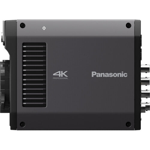 Panasonic AK-UBX100GJ 4K multi-purpose box camera with B4 mount, 12G-SDI, and IP connectivity for broadcast production