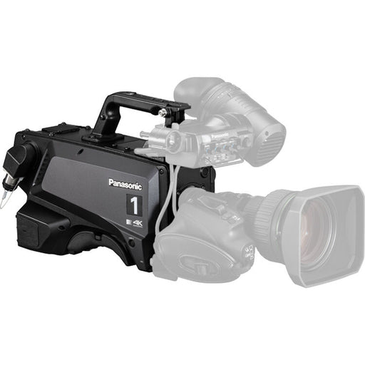 Panasonic AK-UC3300GSJ 4K HDR studio camera with B4 mount, fiber connectivity, and 2x HD slow motion