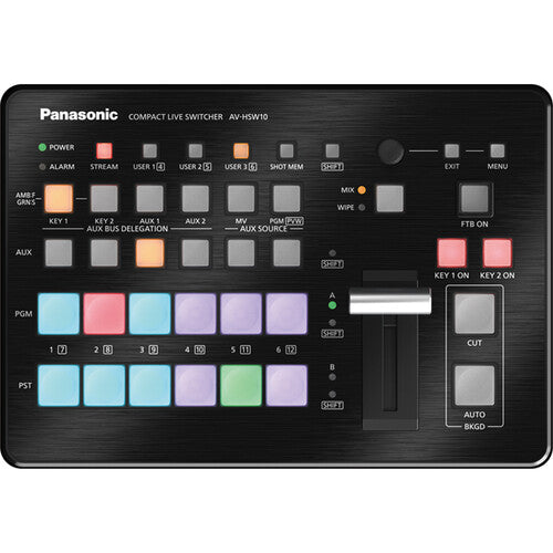 Panasonic AV-HSW10PJ Compact Live Video Switcher with 3G-SDI, NDI, and HDMI support