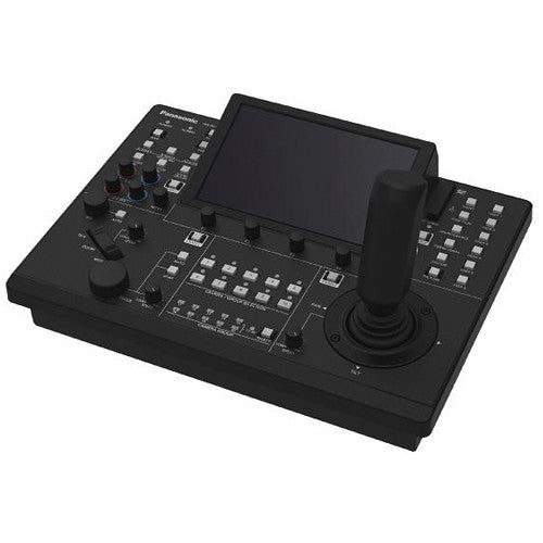 Panasonic AW-RP150GJ5 touchscreen remote controller for PTZ cameras with joystick and multi-camera control