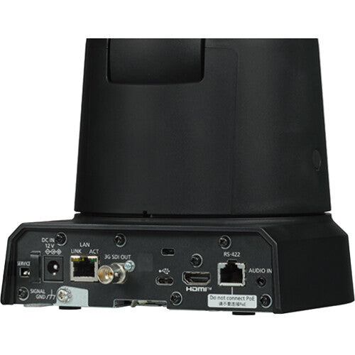 Panasonic AW-UE50KPJ5 4K SDI HDMI NDI PTZ camera with 24x zoom and auto tracking in black