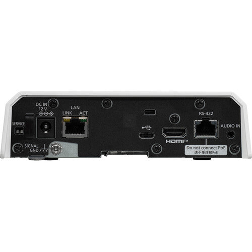 Panasonic AW-UE50WPJ5 4K SDI HDMI NDI PTZ camera with 24x zoom and auto tracking in white