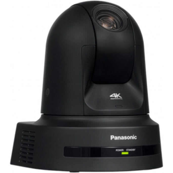 Panasonic AW-UE80KPJ5 4K60 Full NDI PTZ camera with 24x optical zoom and SDI HDMI outputs in black