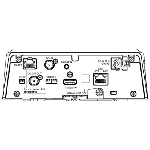 Panasonic AW-UE80WPJ 4K PTZ camera with wide-angle lens, designed for high-quality broadcast and live streaming applications.
