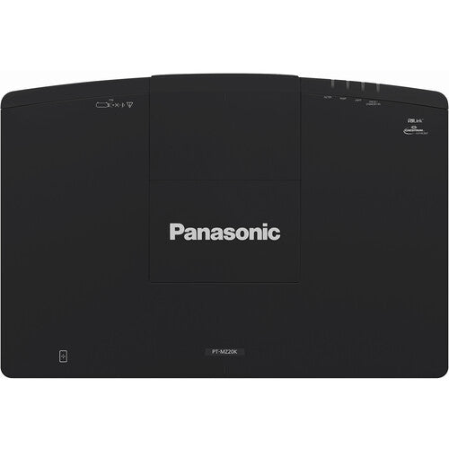 Panasonic PT-MZ14KLBU7 3LCD laser projector front view in black finish