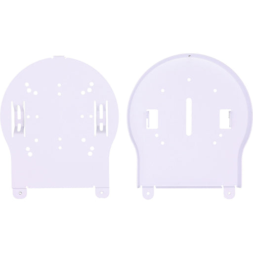 White PTZOptics large universal ceiling mount securely holding a PTZ camera in an indoor installation