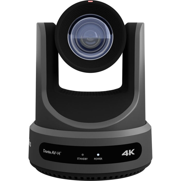 PTZOptics Link 4K gray PTZ camera with 20x optical zoom and SDI HDMI USB IP outputs