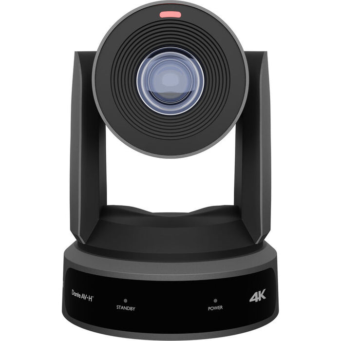 Gray PTZOptics Link 4K PTZ camera with 30x optical zoom and SDI, HDMI, USB, and IP connectivity