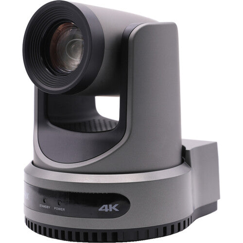 PTZOptics Move 4K gray PTZ camera with 20x optical zoom and SDI HDMI USB IP outputs