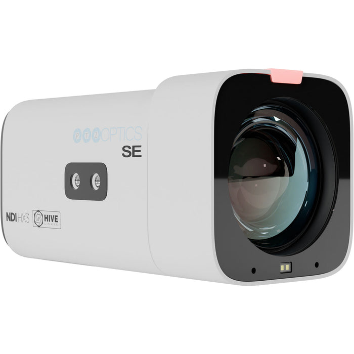 PTZOptics Studio SE Hive-Linked PTZ camera with 12x optical zoom in white for professional video production