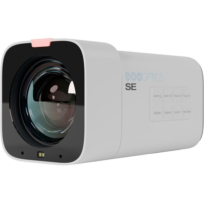 PTZOptics Studio SE Hive-Linked PTZ camera with 20x optical zoom in white