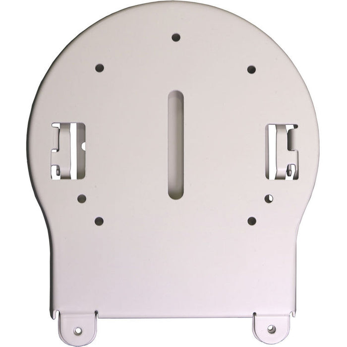 White PTZOptics universal ceiling mount installed with a PTZ camera