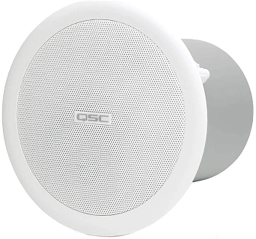 Q-Sys AC-C2T 2.75-inch ceiling speaker with transformer, designed for high-quality distributed audio in commercial environments.