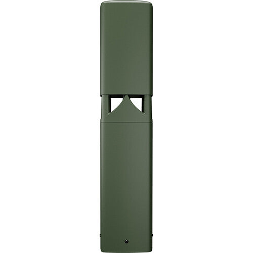 QSC AD-DWL.360 5.25" 2-Way 60W Outdoor Landscape Loudspeaker in green, designed for all-weather durability and 360° sound coverage.