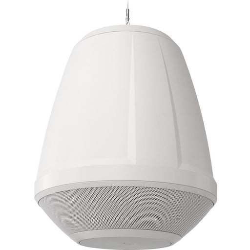 Q-SYS AD-P.HALO-BK AcousticDesign Series 6.5" pendant loudspeaker in white, ideal for premium commercial audio applications.