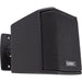 Q-SYS AD-S.SAT-BK small-format satellite speaker in black, designed for high-quality distributed audio applications with a sleek and compact design.